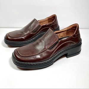 Josef Seibel brown loafers size 36
